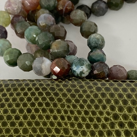 Darby Scott Exotic Green Lizard Gem Handbag - Picture 8 of 9